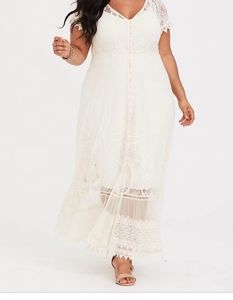 Ivory Lace Torrid Maxi
